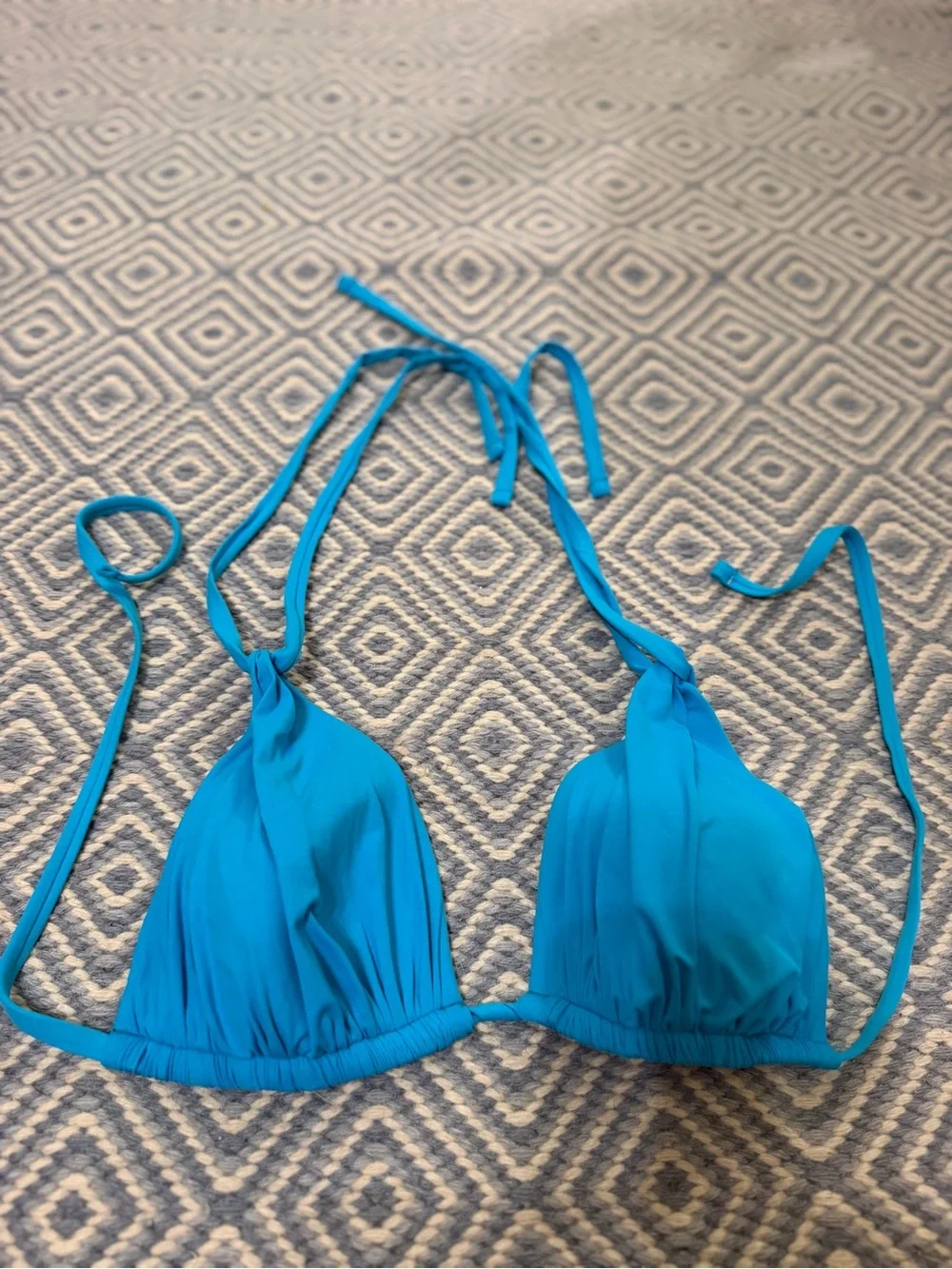 La Blanca Turquoise Triangle Bikini Top